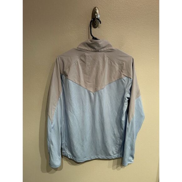 Zero Restriction Mens Medium Mayweather 1/4 Zip Pullover Light Blue Golf Stretch - Picture 2 of 8